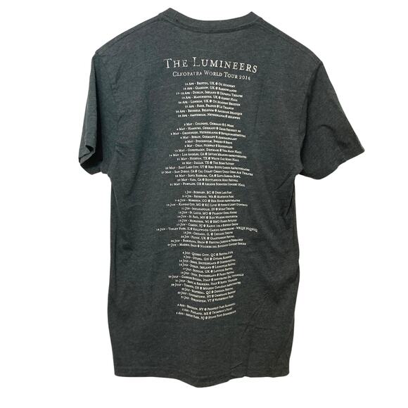 The Lumineers Official Merchandise Cleopatra World Tour 2016 Band Concert Shirt - Picture 2 of 8